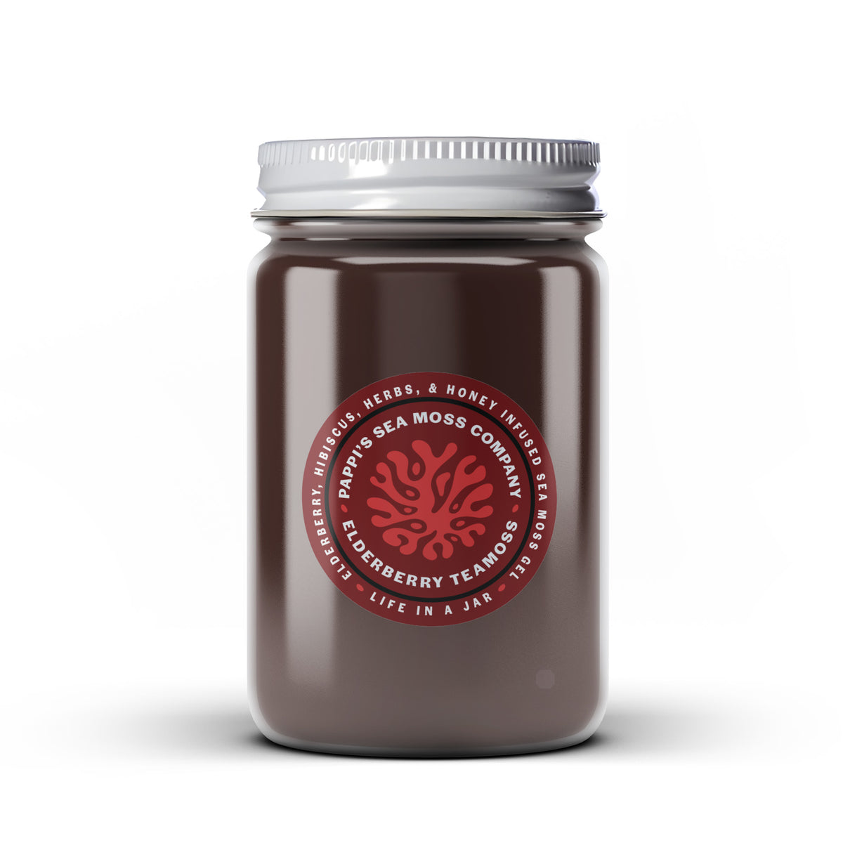 Elderberry & Hibiscus 7 Herb TeaMoss (32 oz.) Pappi's Sea Moss Company